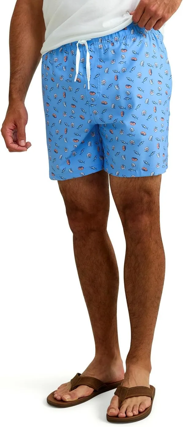 HUK Men's Pursuit Volley Pattern, Quick-Dry Swim Shorts