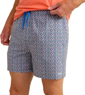HUK Men's Pursuit Volley Pattern, Quick-Dry Swim Shorts