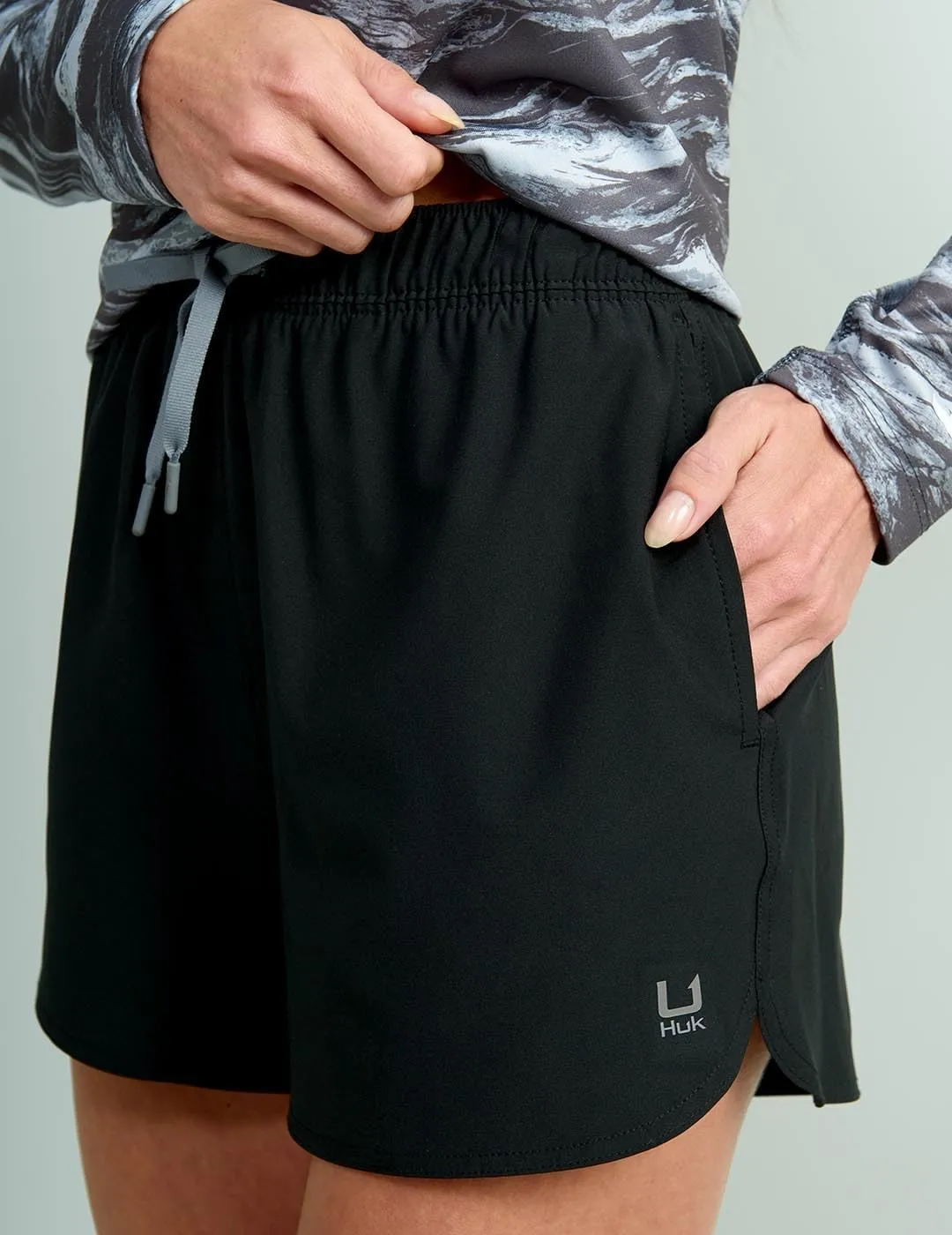 HUK Women's Pursuit Volley, Quick-Dry Fishing Shorts