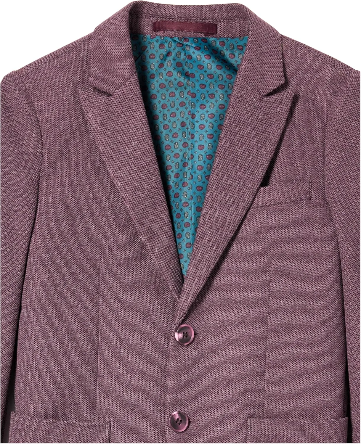 Isaac Mizrahi Slim Fit Boy's Solid Textured Blazer