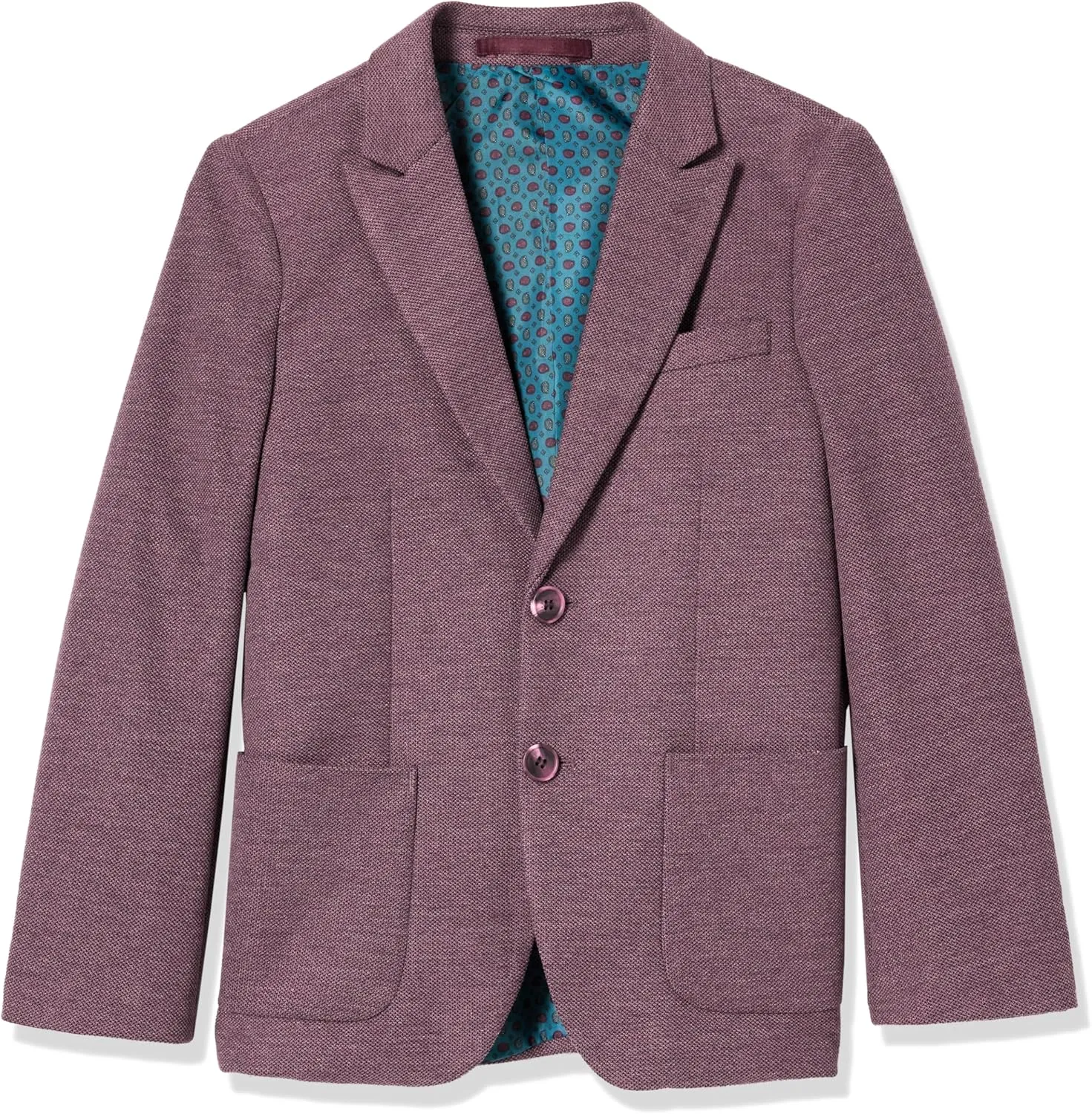 Isaac Mizrahi Slim Fit Boy's Solid Textured Blazer