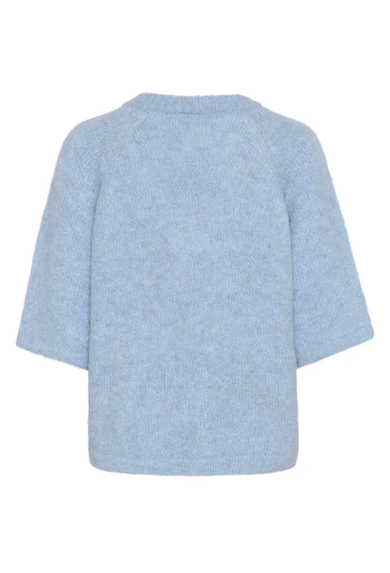 KAFFE KAemilie V-Neck Pullover Soft Chambray