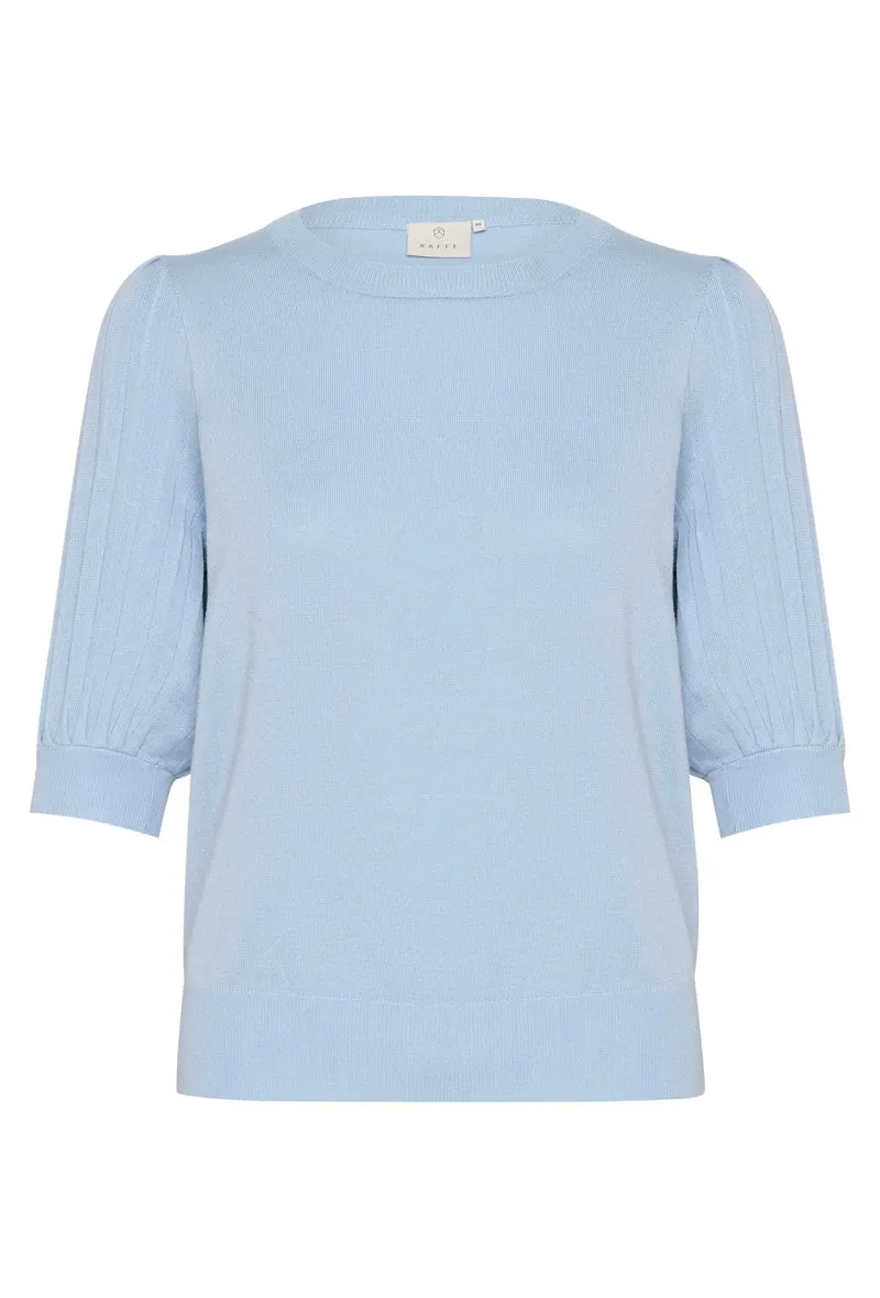 KAFFE KAlone Knit Pullover Soft Chambray