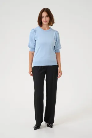 KAFFE KAlone Knit Pullover Soft Chambray