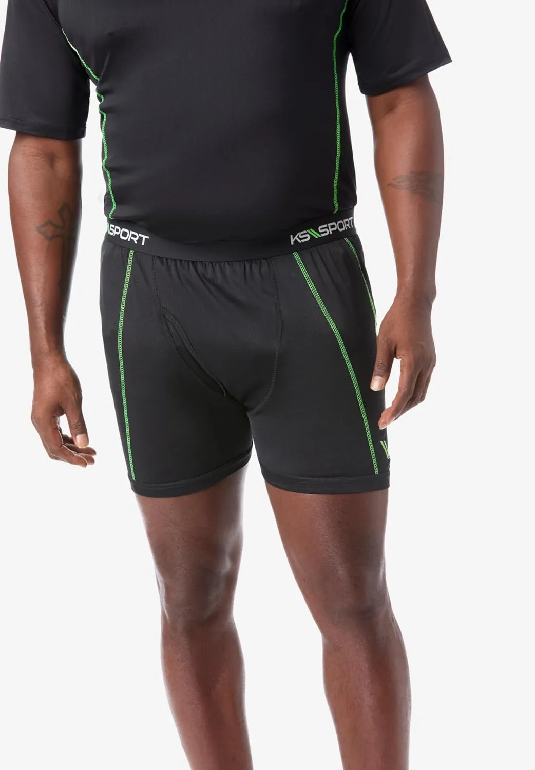 KingSize Men's Big & Tall Performance Crewneck Undershirt 2-Pack
