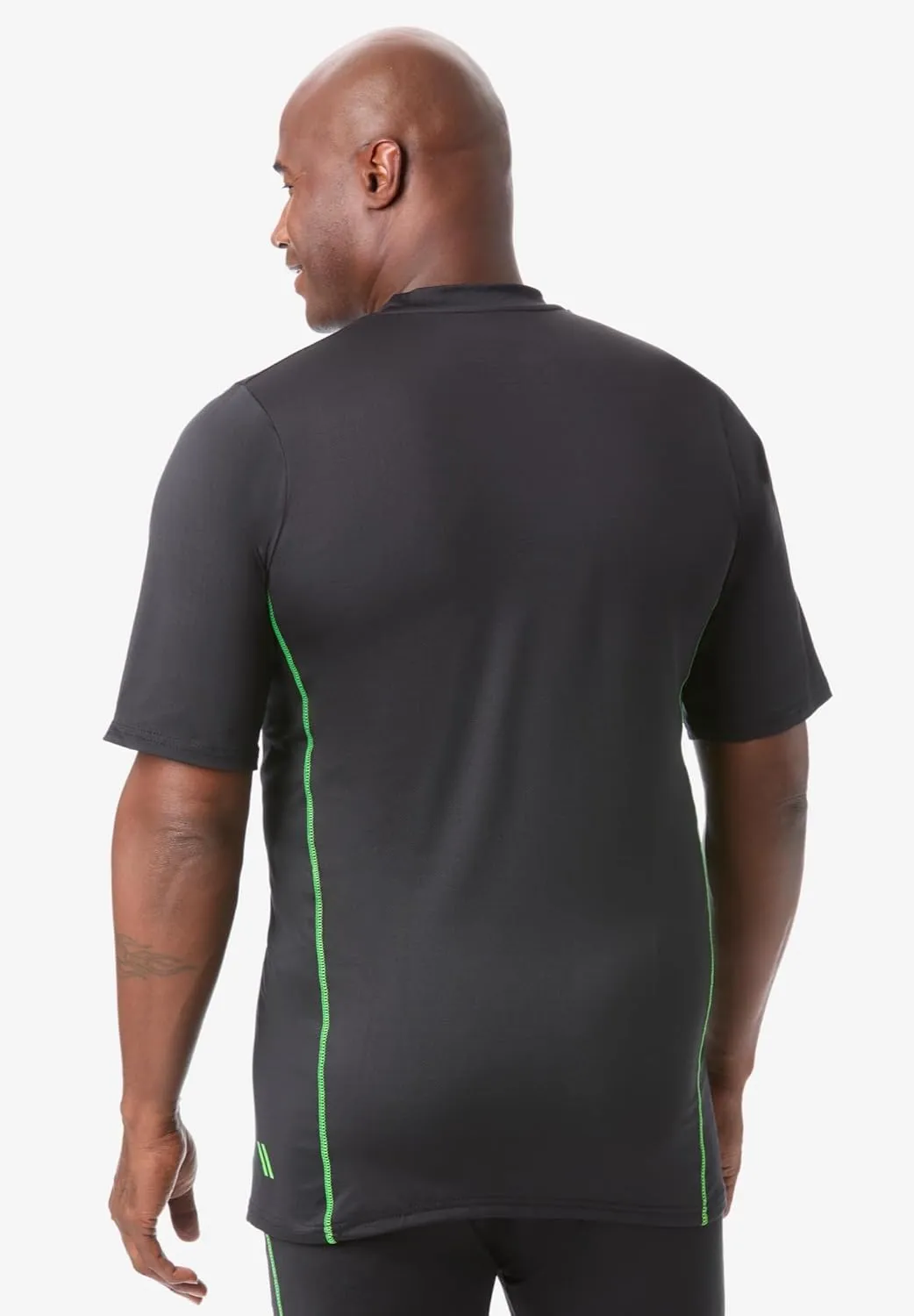 KingSize Men's Big & Tall Performance Crewneck Undershirt 2-Pack