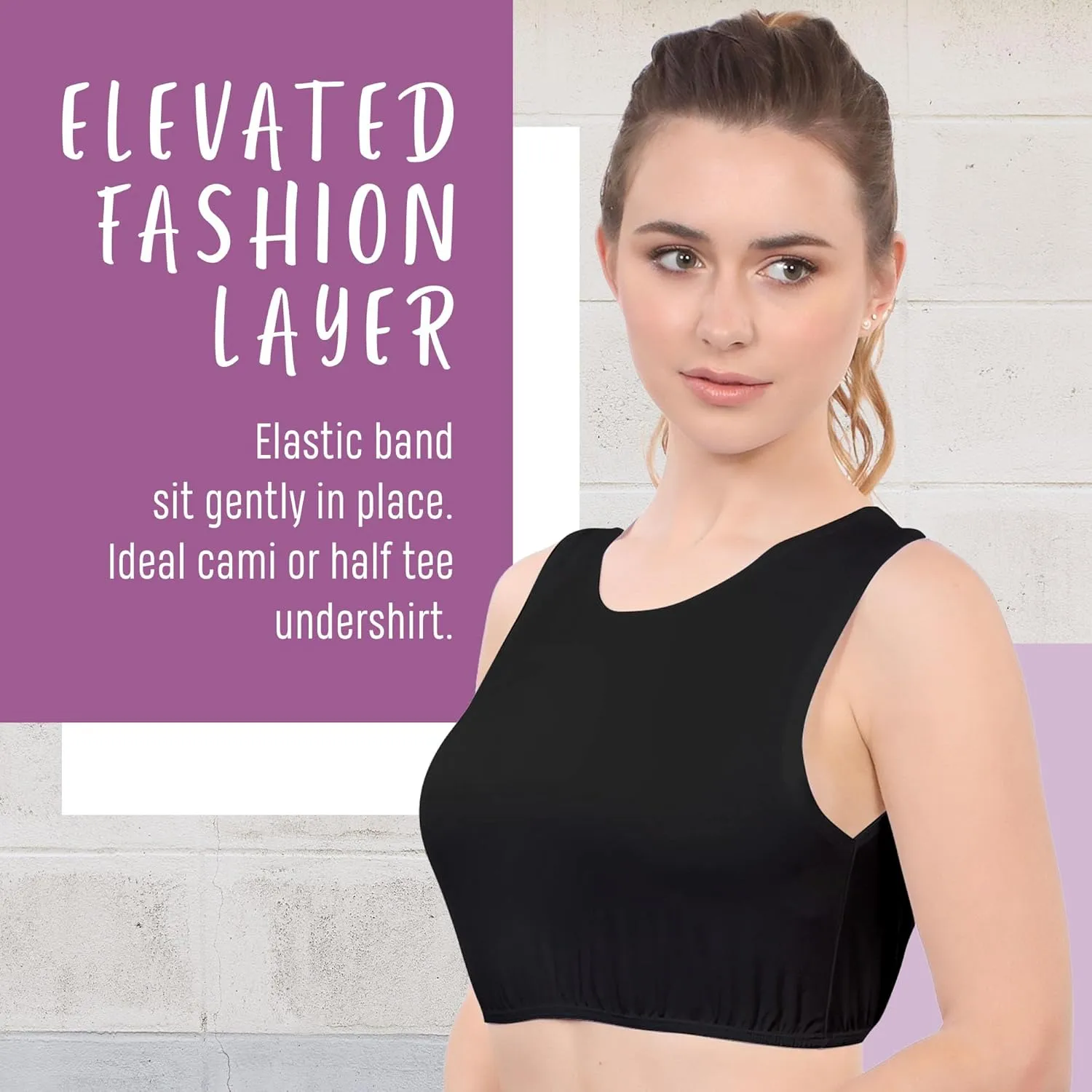 Kosher Casual Modest High Neck Crop Tank, Womens Sleeveless Full Shoulder Top