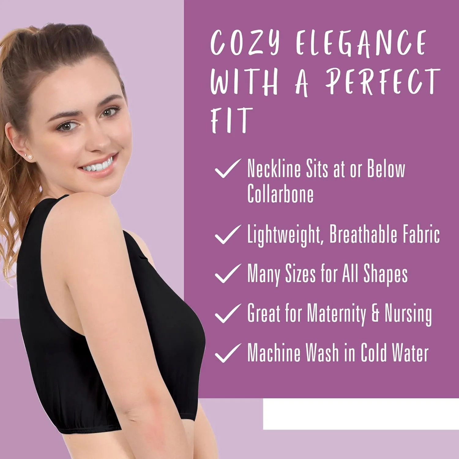 Kosher Casual Modest High Neck Crop Tank, Womens Sleeveless Full Shoulder Top