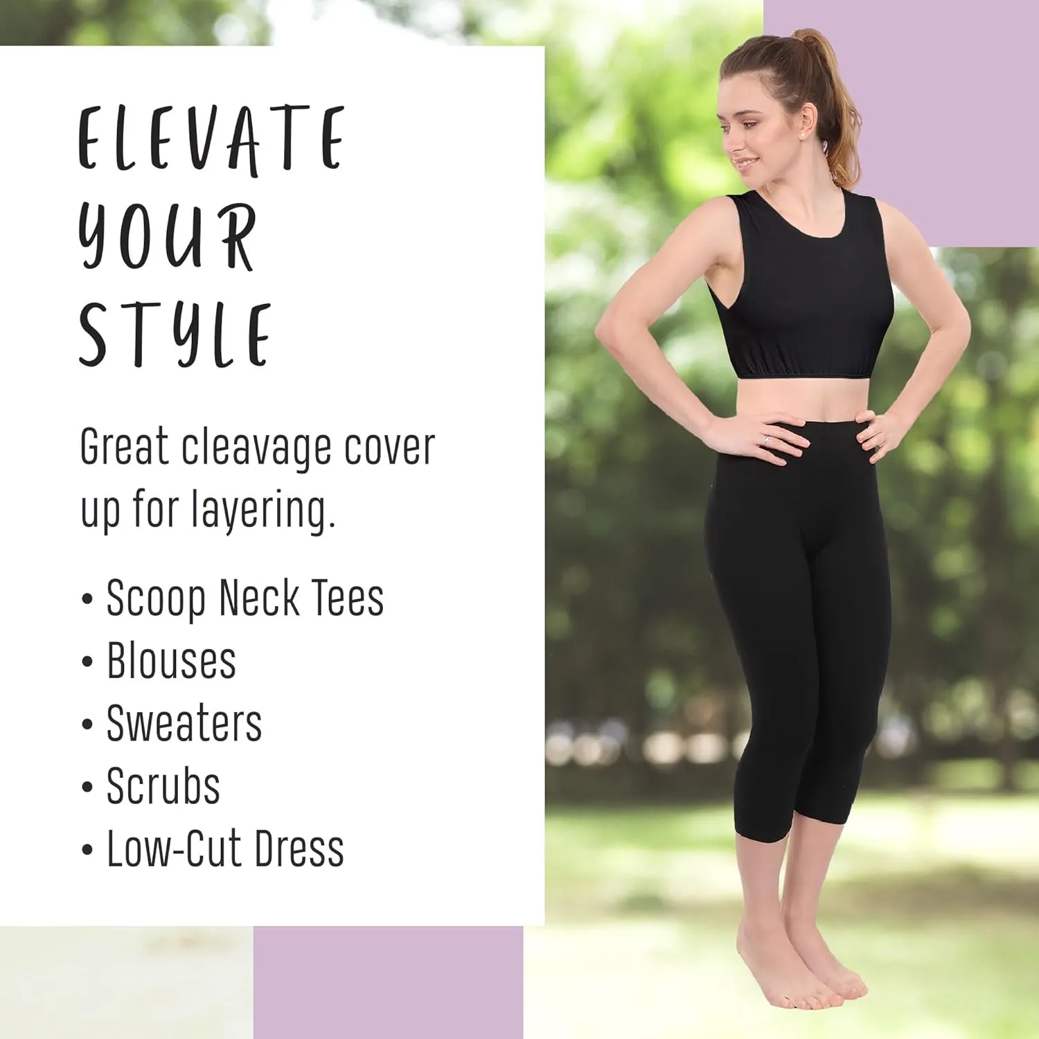 Kosher Casual Modest High Neck Crop Tank, Womens Sleeveless Full Shoulder Top