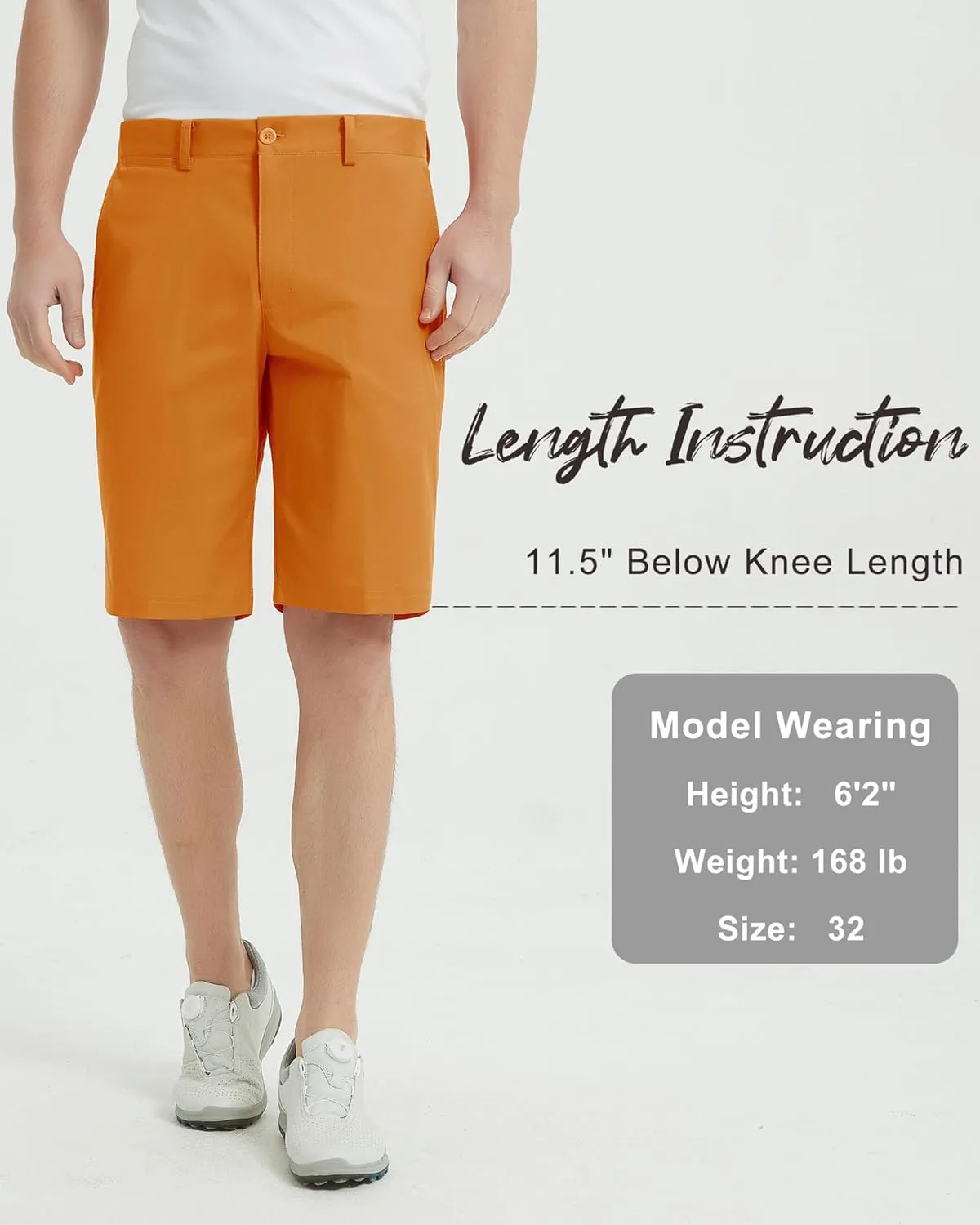 Lesmart Mens Golf Shorts Stretch Quick Dry Fit