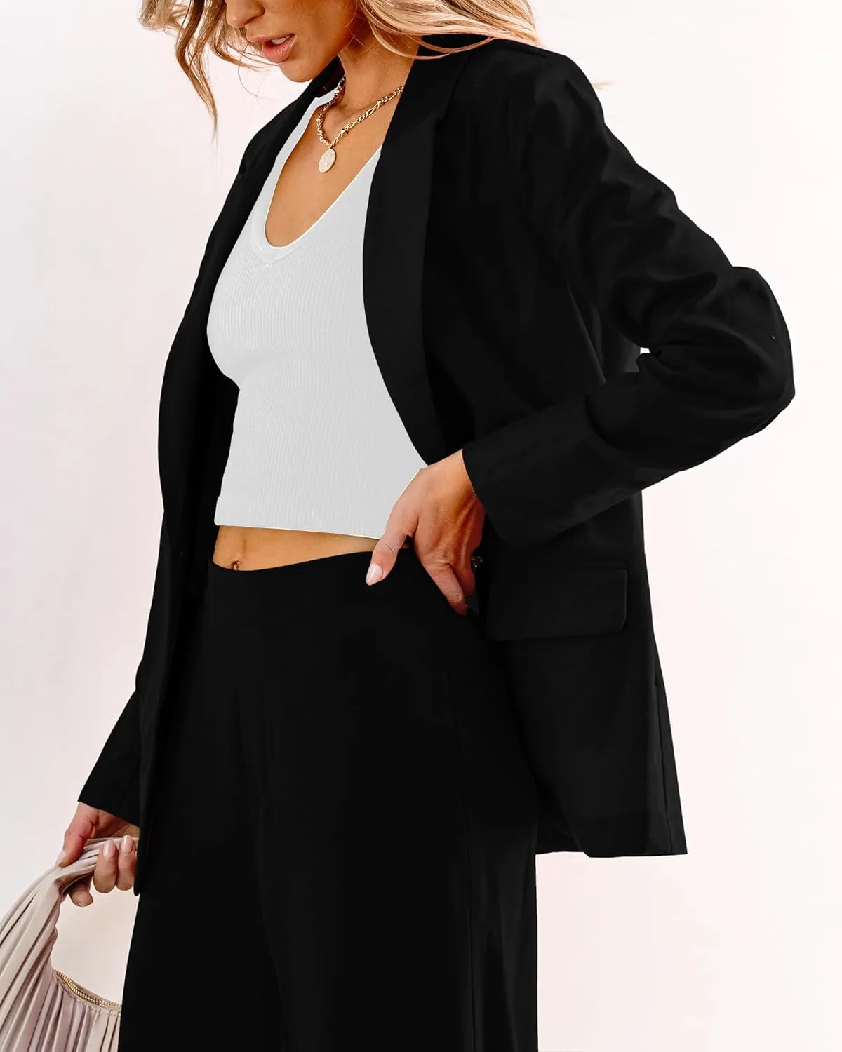 luvamia Blazers for Women Business Casual Dressy Work Fashion Lightweight Spring Summer Linen Unlined 2025 Suit Jackets