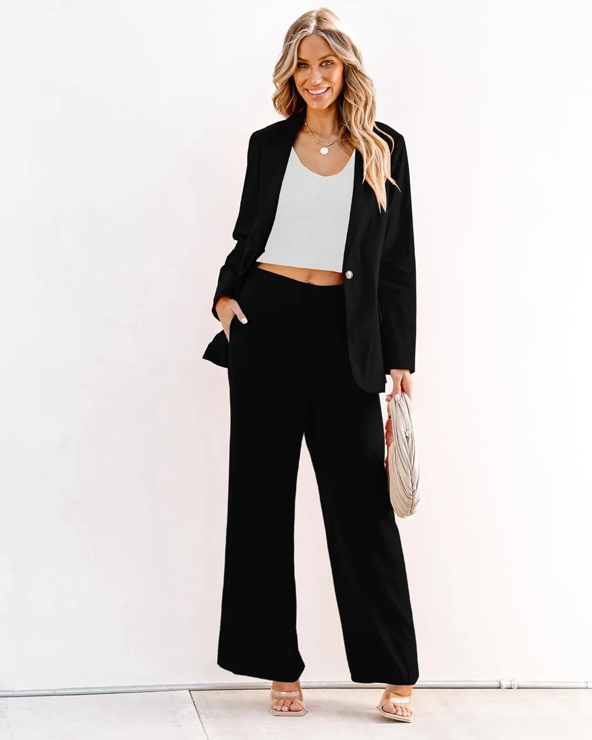 luvamia Blazers for Women Business Casual Dressy Work Fashion Lightweight Spring Summer Linen Unlined 2025 Suit Jackets