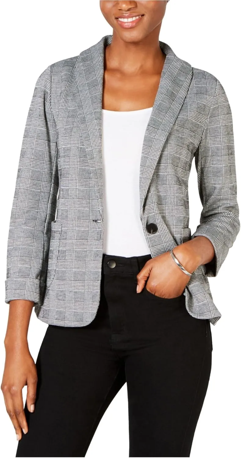 Maison Jules Womens Work Wear Business Blazer Gray S