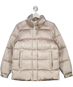 MANGO Champagne Water-repellent Puffer Coat UK S