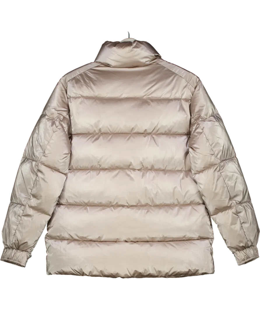MANGO Champagne Water-repellent Puffer Coat UK S