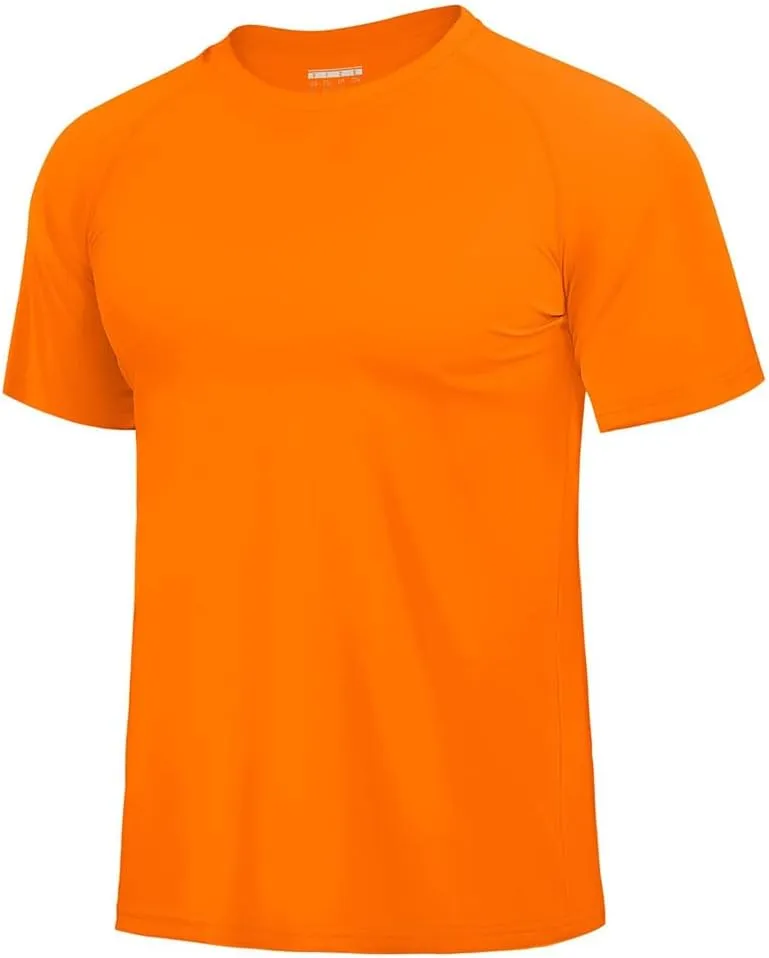 Men Short Sleeve T Shirts O-Neck Quick Dry Running Fitness Casual T Shirt