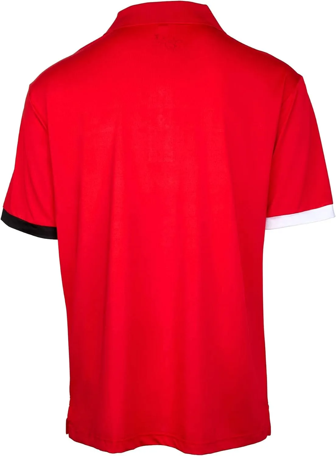 Men's Black Color Casual Fit Short Sleeve Quick-Dry Golf Polo T-Shirt with Free Golf Hat