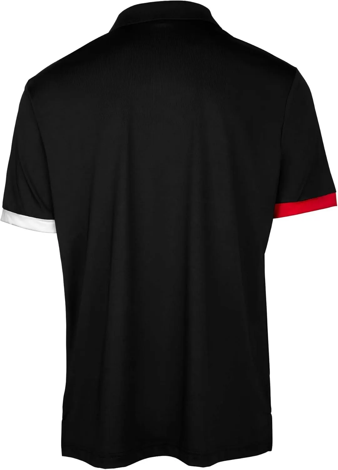 Men's Black Color Casual Fit Short Sleeve Quick-Dry Golf Polo T-Shirt with Free Golf Hat