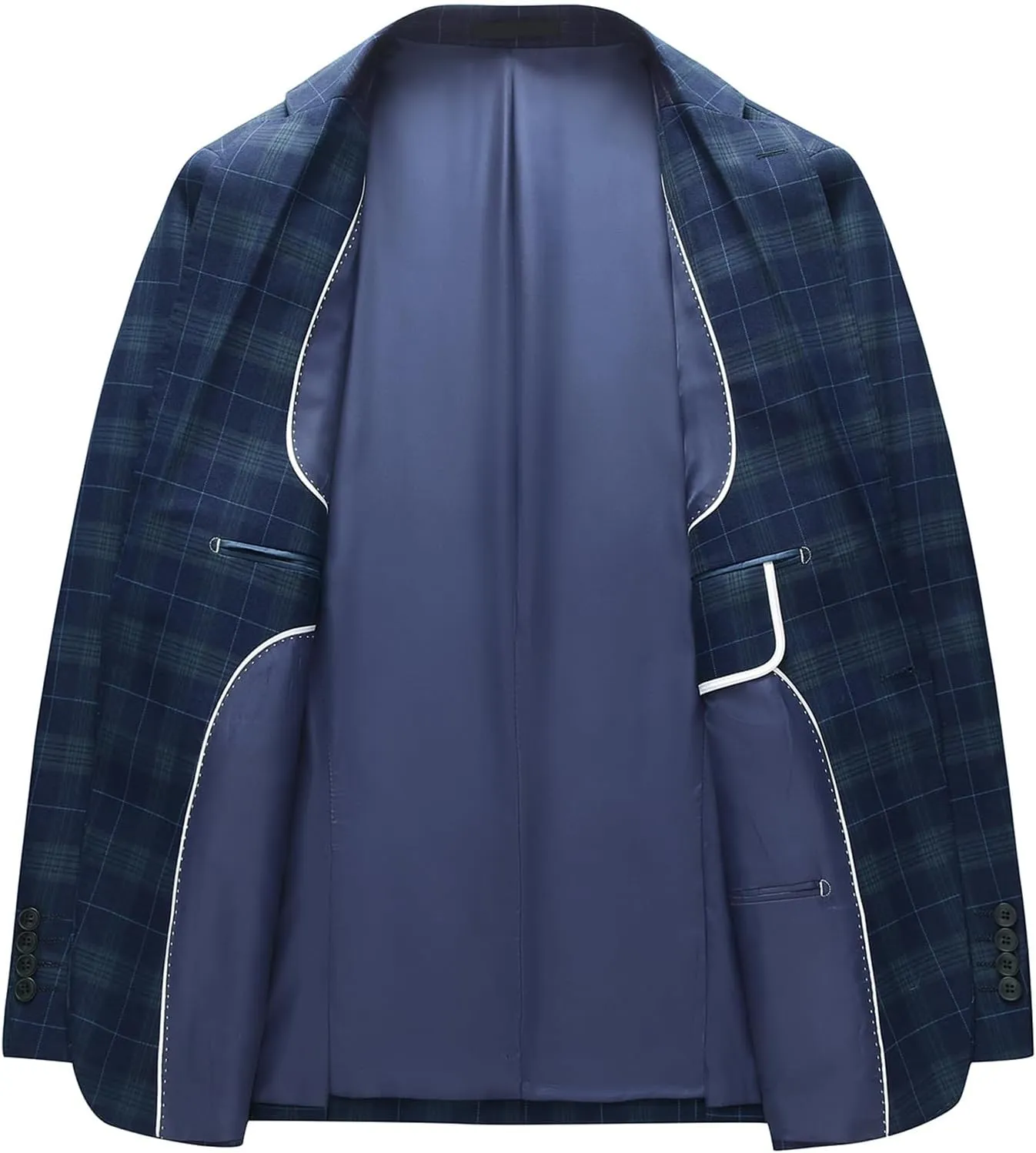 Men's Plaid Blazer Sport Coats Jackets Slim Fit Lightweight Casual Checkered Blazer for Men