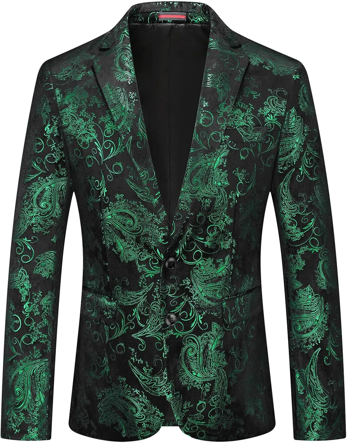 Mens Slim Fit Suits 2 Piece Tuxedo Suit for Men Shiny Prom Dinner Party Blazers Jacket and Pants
