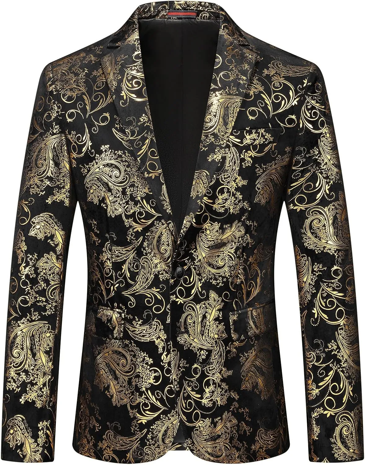 Mens Slim Fit Suits 2 Piece Tuxedo Suit for Men Shiny Prom Dinner Party Blazers Jacket and Pants
