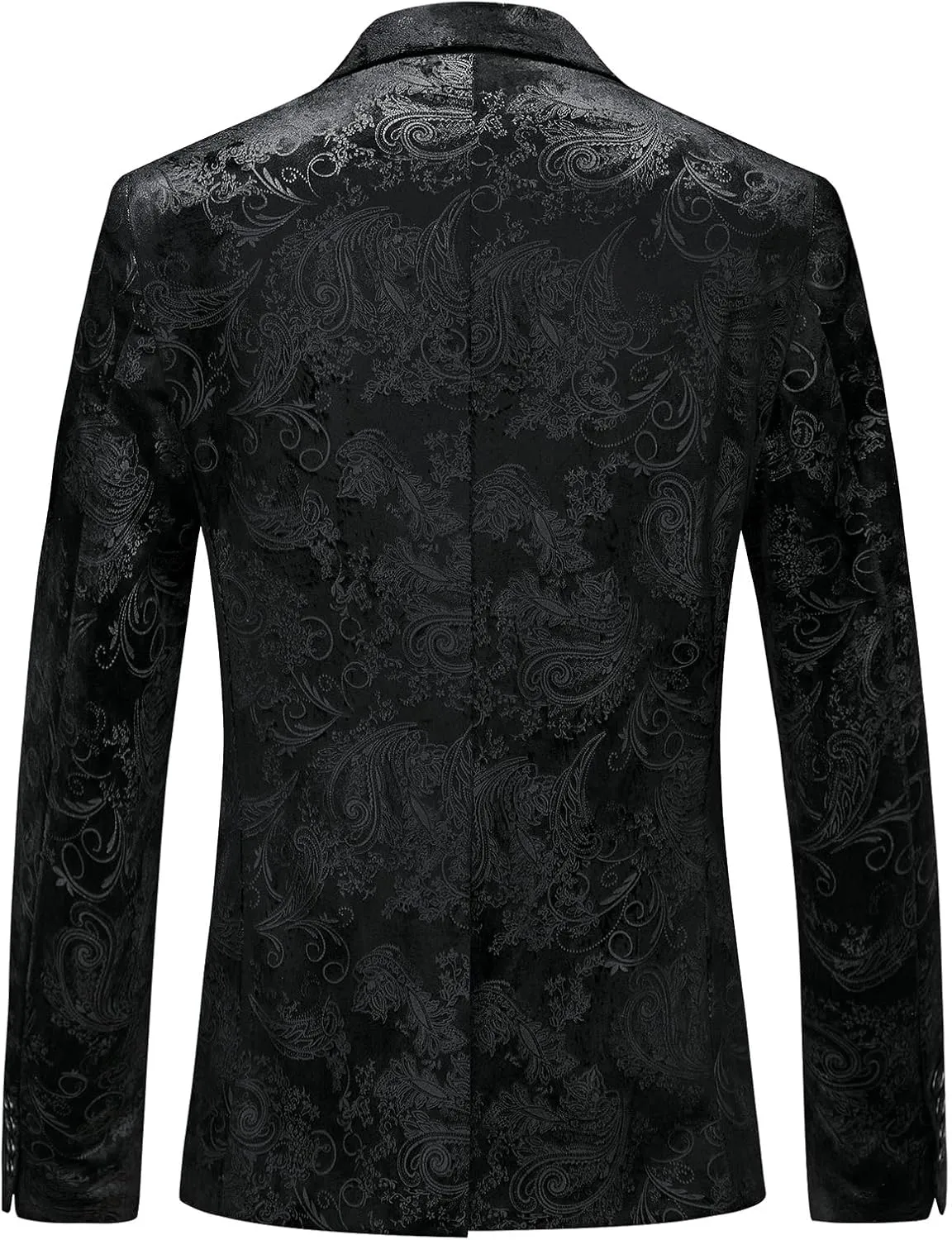 Mens Slim Fit Suits 2 Piece Tuxedo Suit for Men Shiny Prom Dinner Party Blazers Jacket and Pants