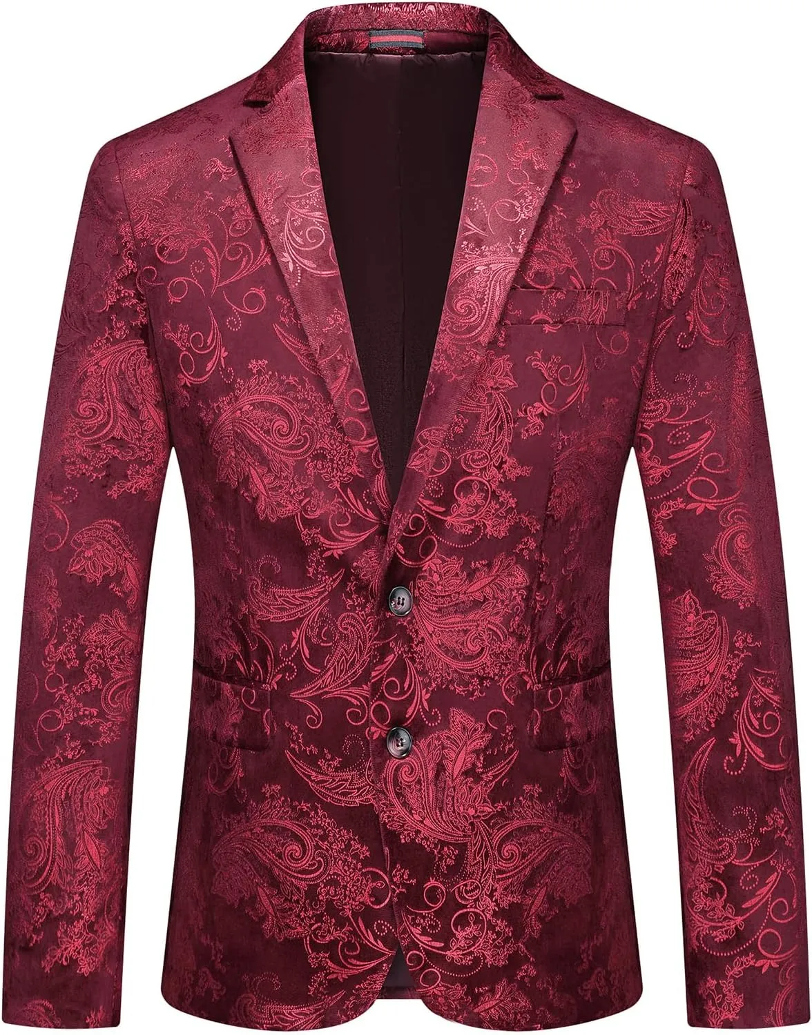 Mens Slim Fit Suits 2 Piece Tuxedo Suit for Men Shiny Prom Dinner Party Blazers Jacket and Pants