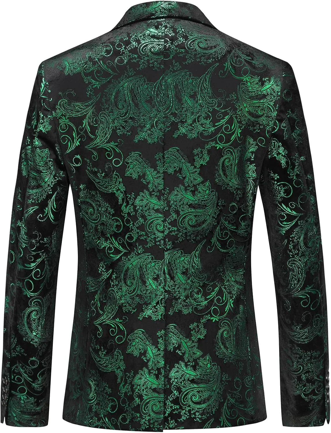 Mens Slim Fit Suits 2 Piece Tuxedo Suit for Men Shiny Prom Dinner Party Blazers Jacket and Pants