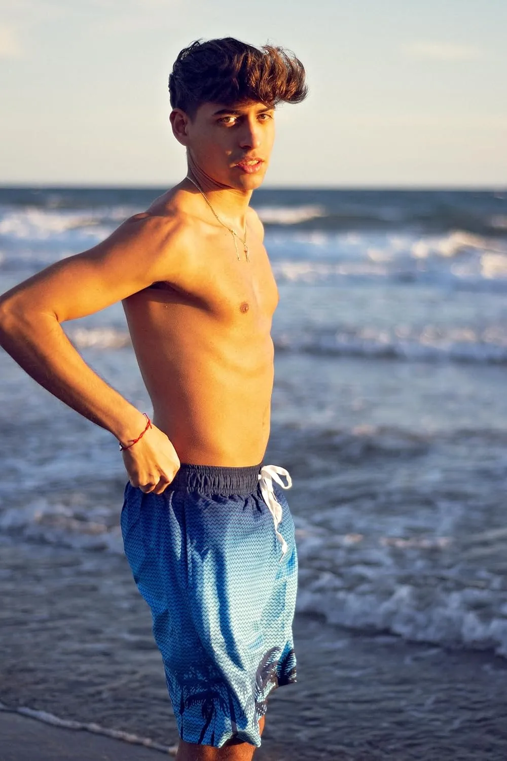 Men's Swim Trunks with Compression Liner 9" Quick Dry Board Shorts