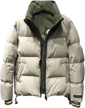 Men's Winter Full Zip Stand Collar Loose Cotton-Padded Jacket Thicken Thermal Couples Coat Unisex