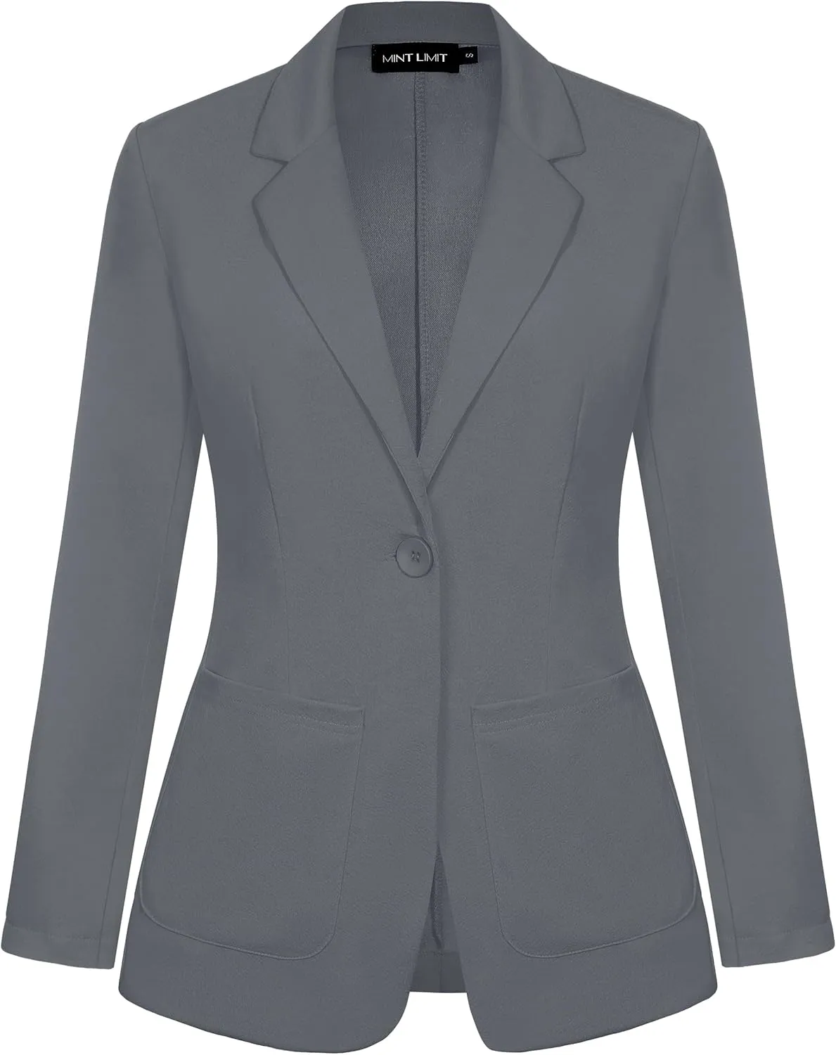 MINTLIMIT Blazers for Women Casual Long Sleeve Open Front Cardigan Button Work Office Blazers Jackets with Pockets