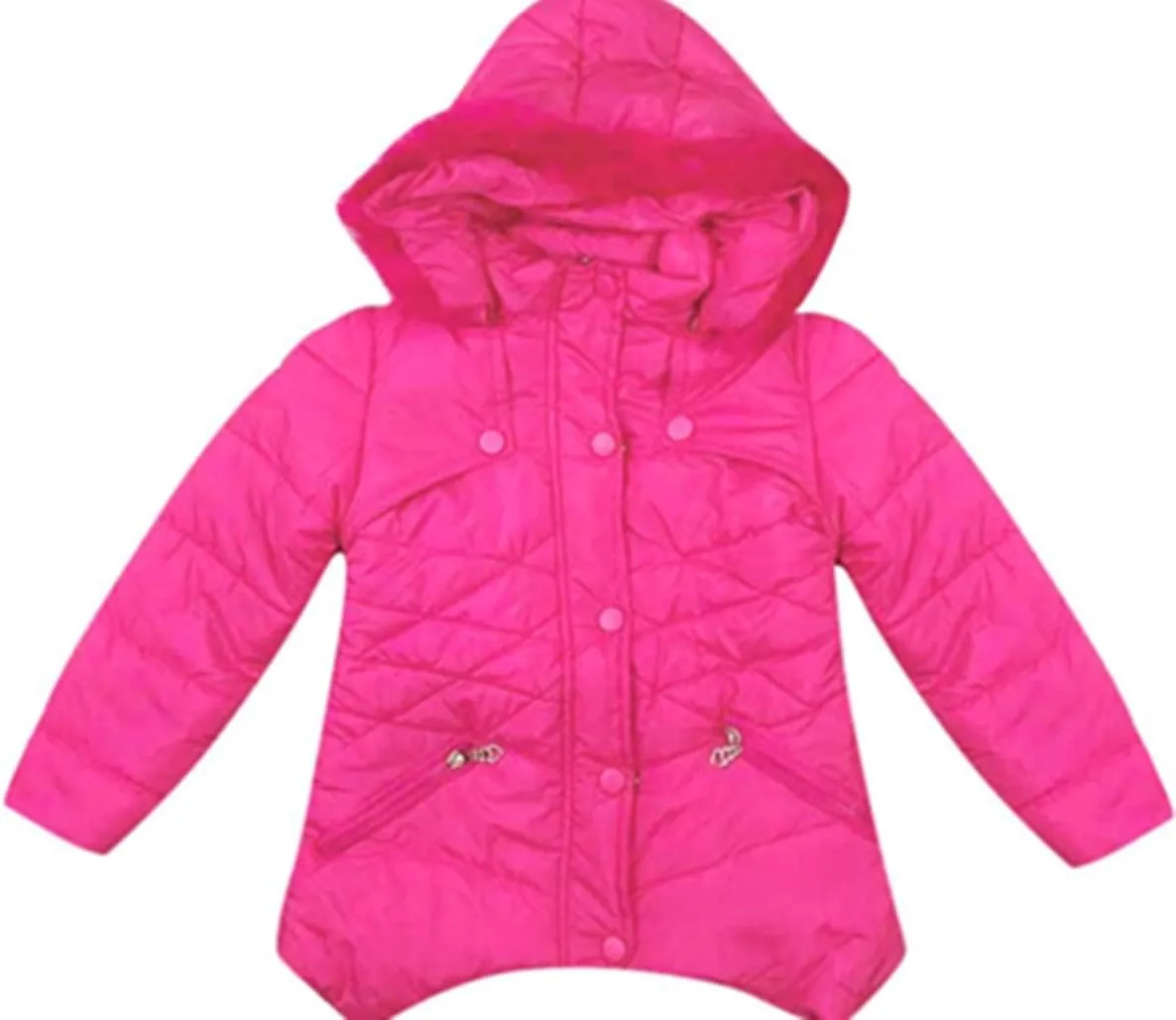 Miss Bei Girls' Puffer Down Coat Winter Fur Jacket Parka Down Coat Kids with Fur Hood