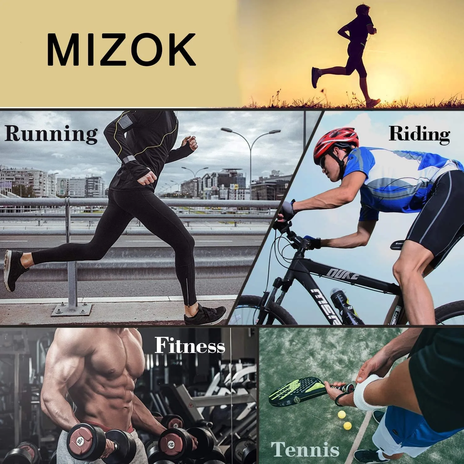 MIZOK Men's Yoga Capris Mesh Quick Dry Swimwear Workout Shorts