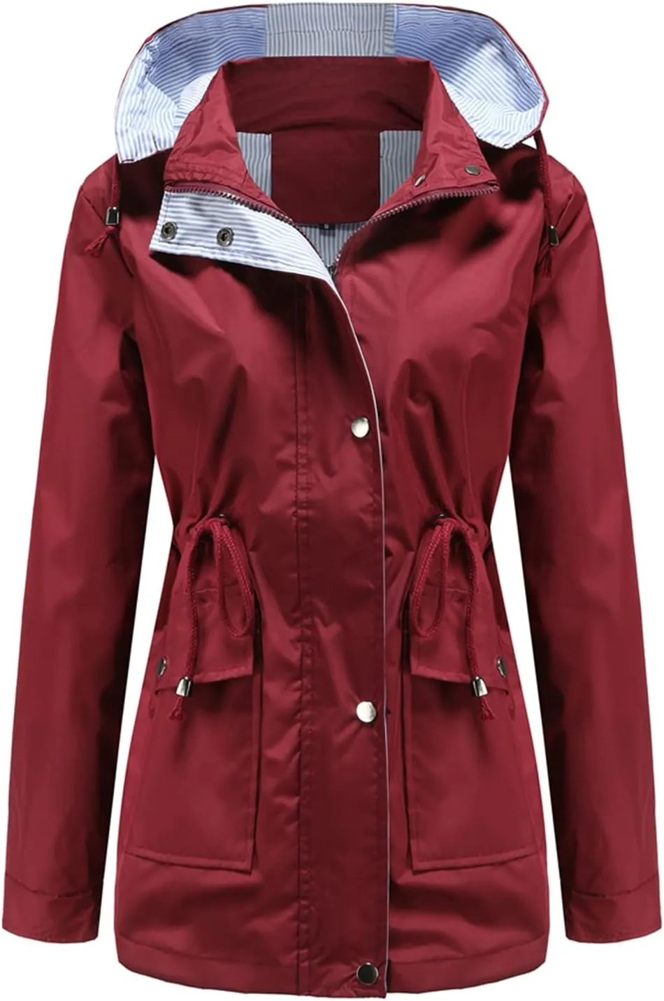 MODFUL Womens lightweight Jackets Waterproof Rain Jacket Windbreaker Outdoor Trench Coats With Hood