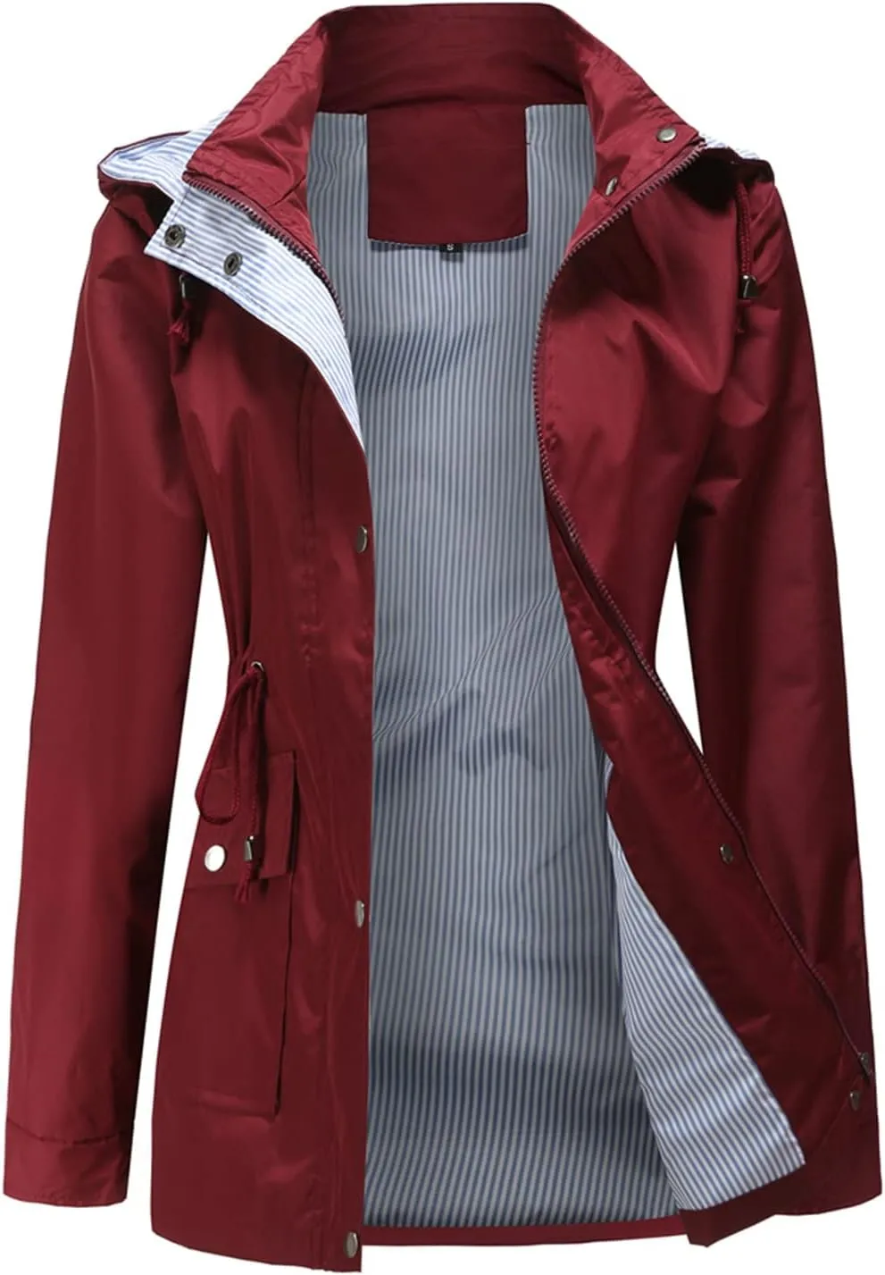MODFUL Womens lightweight Jackets Waterproof Rain Jacket Windbreaker Outdoor Trench Coats With Hood