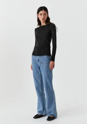 Morri Merino Round Neck_Black