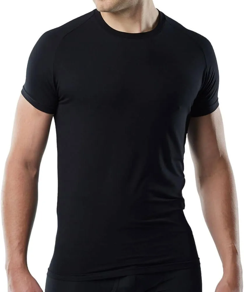 Mr. Davis Men's Bamboo Viscose Tailored Cut Crew Neck Undershirt 3 Pack