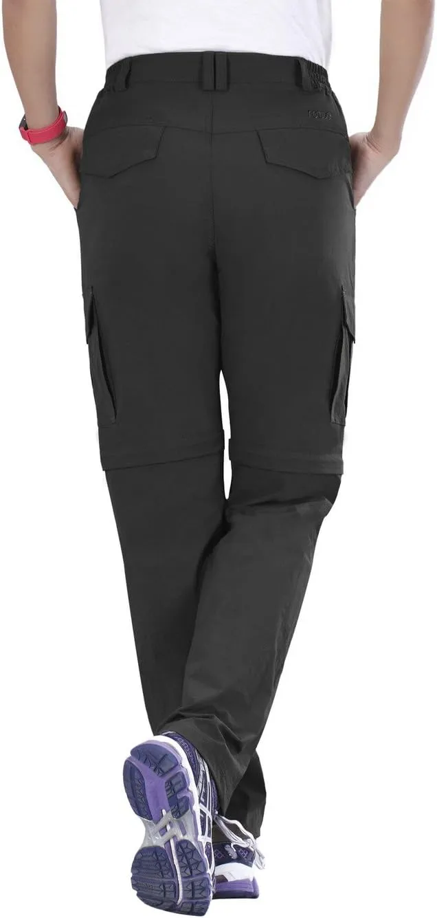Nonwe Women's Outdoor Water-Resistant Quick Dry Convertible Cargo Pants