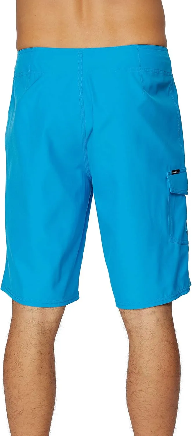 O'NEILL Men's 21 Inch Hyperfreak Divergent Boardshorts - Quick Dry Swim Trunks for Men with Fixed Waist and Quick Dry Fabric