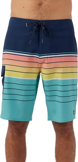 O'NEILL Men's 21 Inch Hyperfreak Divergent Boardshorts - Quick Dry Swim Trunks for Men with Fixed Waist and Quick Dry Fabric