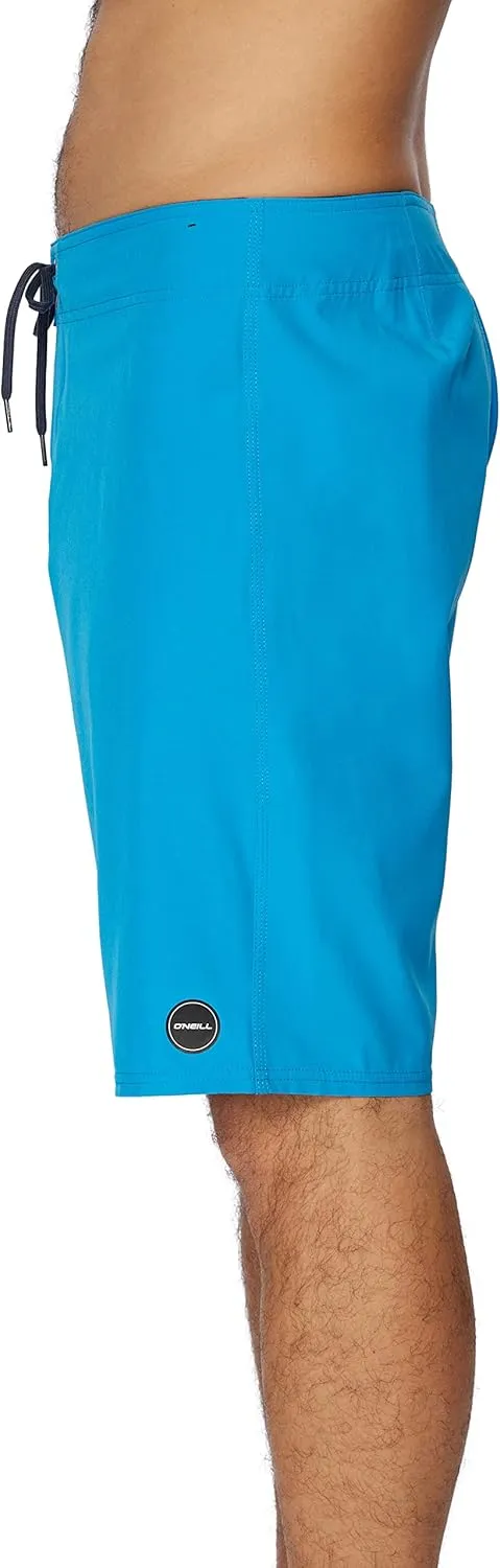 O'NEILL Men's 21 Inch Hyperfreak Divergent Boardshorts - Quick Dry Swim Trunks for Men with Fixed Waist and Quick Dry Fabric