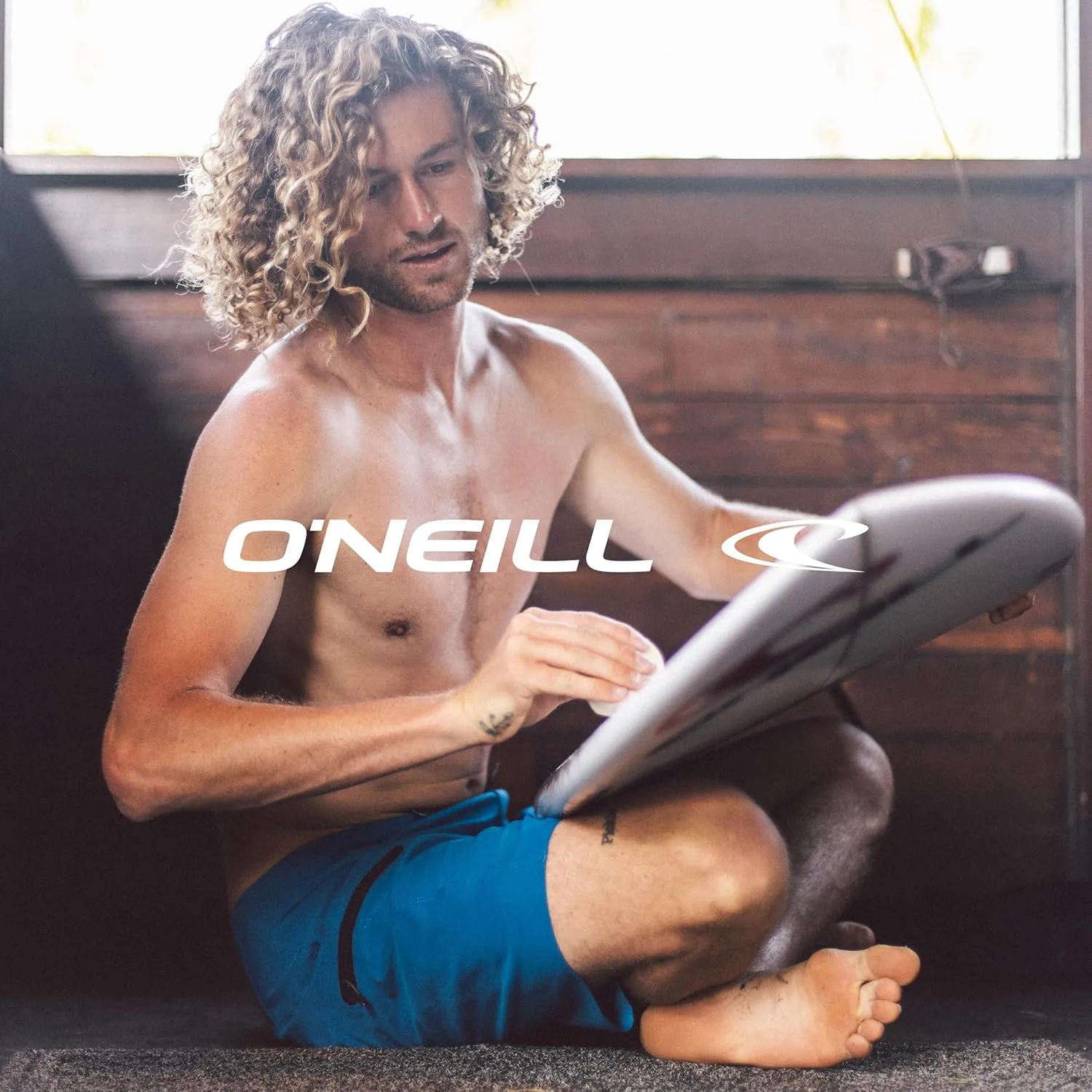 O'NEILL Men's 21 Inch Hyperfreak Divergent Boardshorts - Quick Dry Swim Trunks for Men with Fixed Waist and Quick Dry Fabric