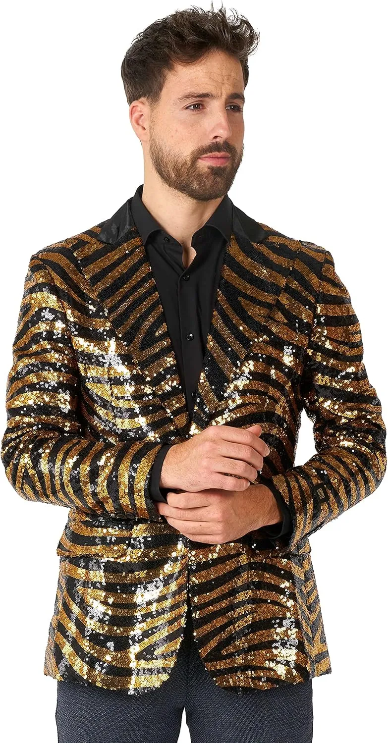 Opposuits Men's Crazy Fun Blazer - Perfect for Special Party Jacket - Stylish, Jacket