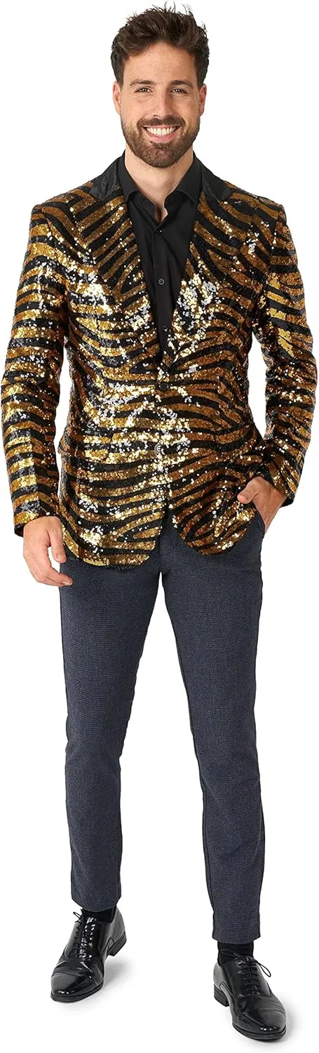 Opposuits Men's Crazy Fun Blazer - Perfect for Special Party Jacket - Stylish, Jacket