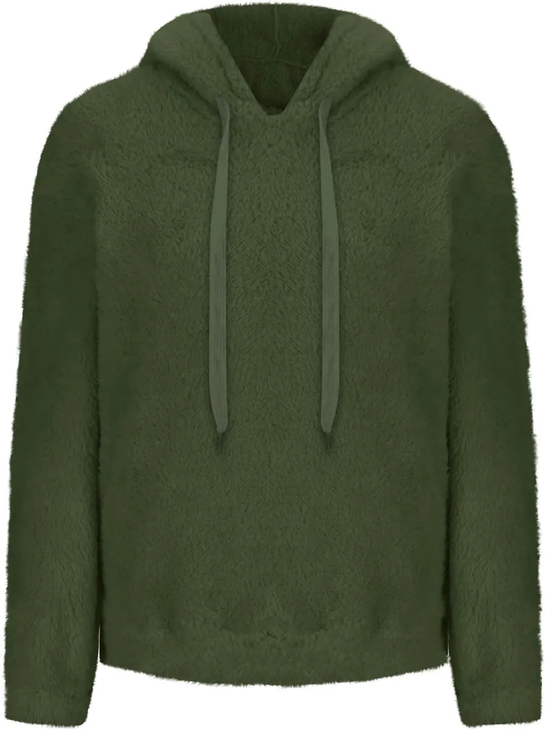 Oversized Fuzzy Fleece Hoodies For Women Warm Long Sleeve Sherpa Pullover Sweatshirts Winter Tops With Pockets