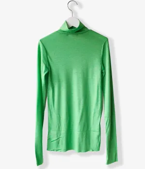 PHEENY/WOOL CIRCULAR RIB HIGH NECK(GREEN)