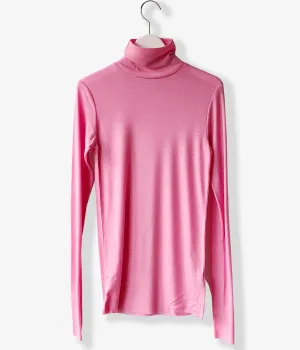 PHEENY/WOOL CIRCULAR RIB HIGH NECK(PINK)