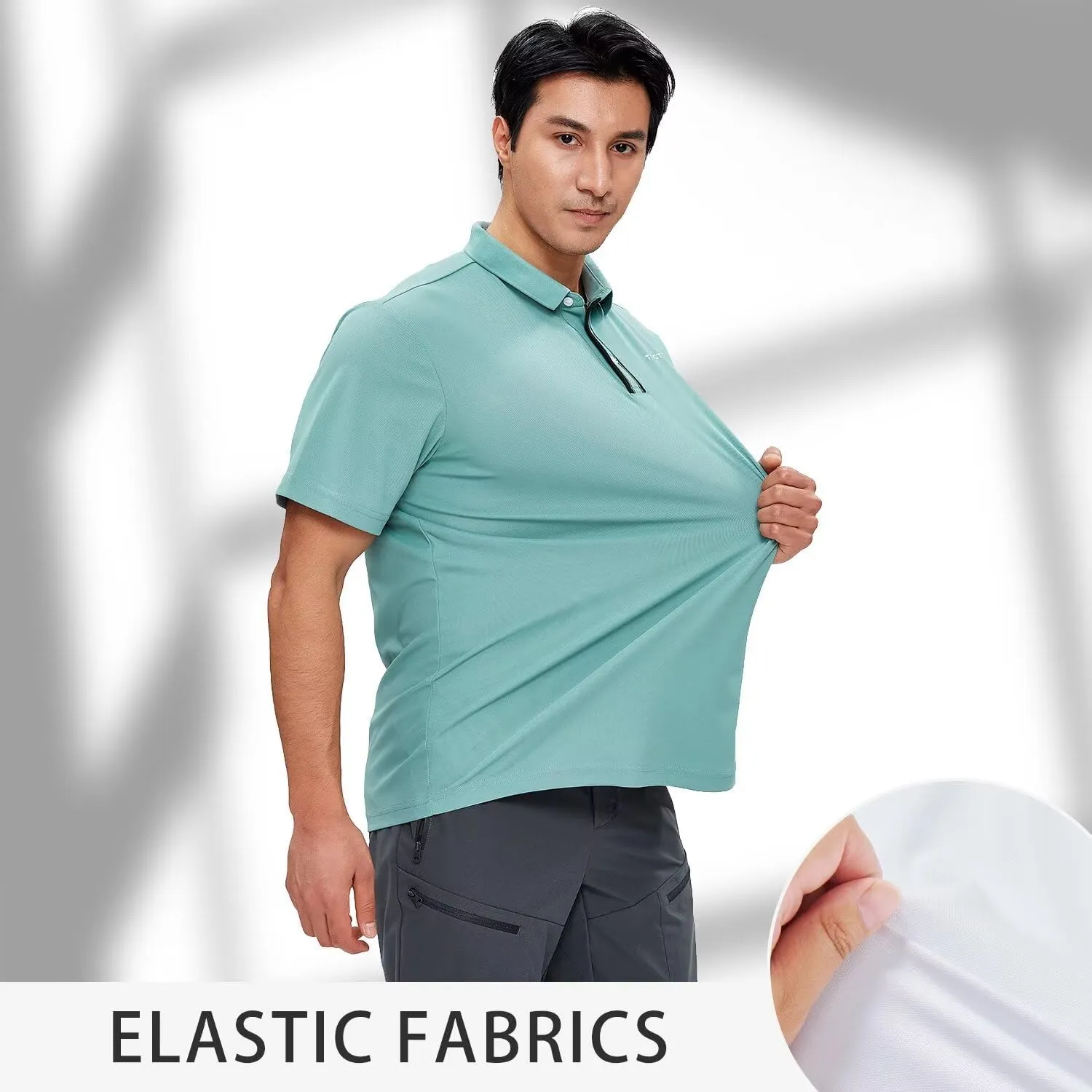 Polo Shirts for Men Quick Dry Golf Short Raglan Cool