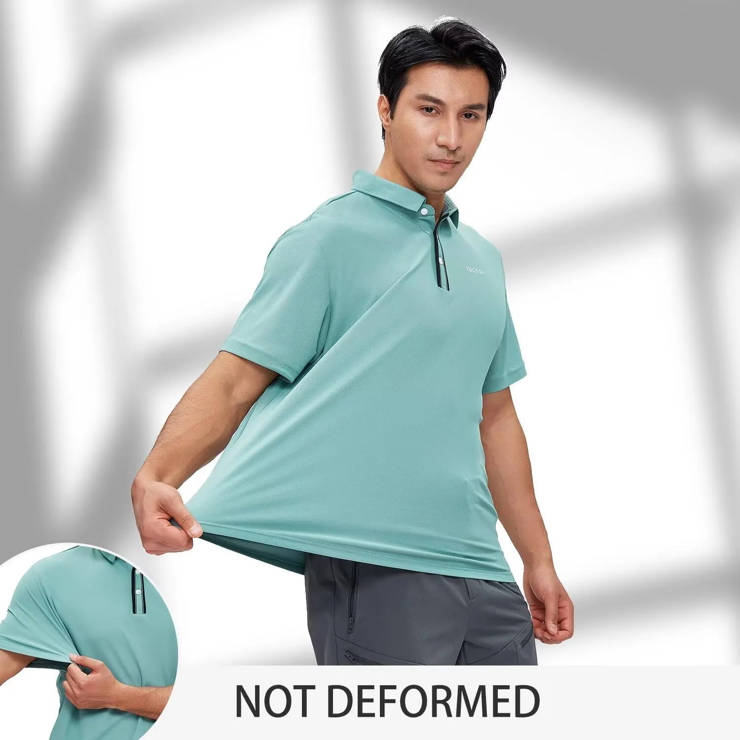 Polo Shirts for Men Quick Dry Golf Short Raglan Cool