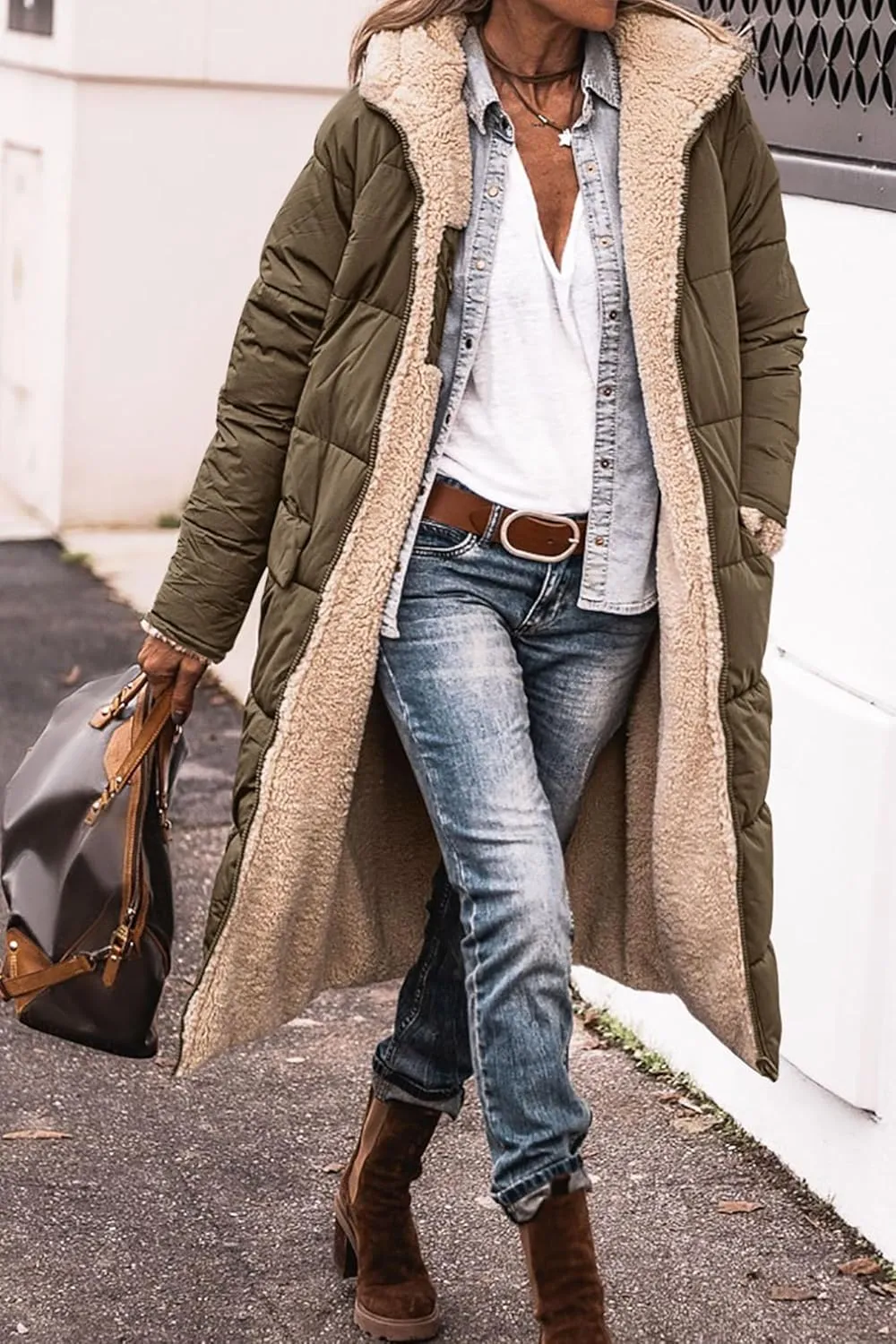 PRETTYGARDEN Women's 2025 Winter Fashion Clothes Oversized Shearling Fleece Long Coats Jackets